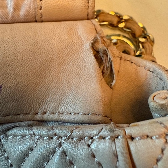 Tory Burch Quilted Leather Marion Shoulder Bag in Blush - Picture 14 of 14